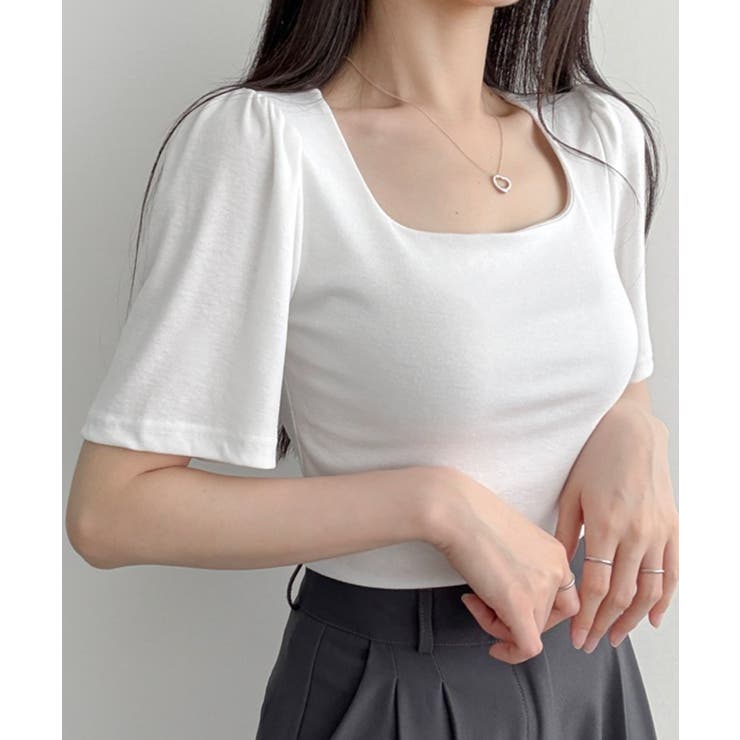 ショルダーギャザー 半袖Tシャツ | VIVID LADY | 詳細画像6 