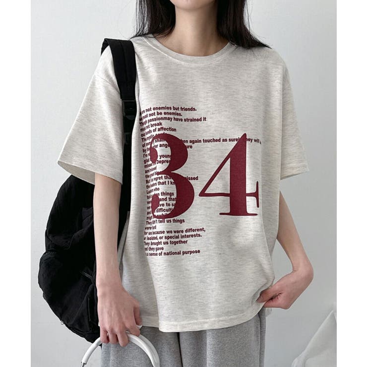 オーバーサイズ ナンバリングTシャツ | VIVID LADY | 詳細画像1 
