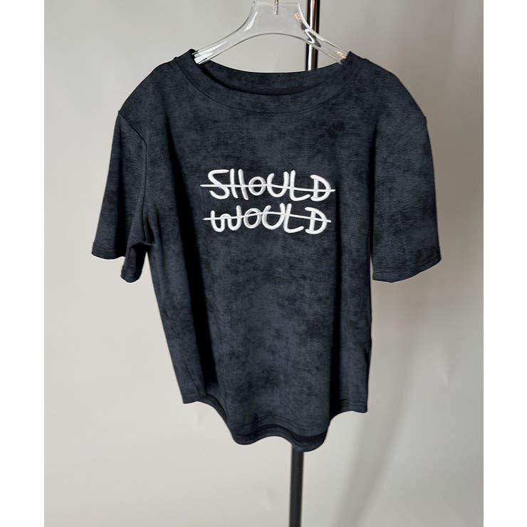 ビンテージライク 英字刺繡入り 半袖Tシャツ | VIVID LADY | 詳細画像23 