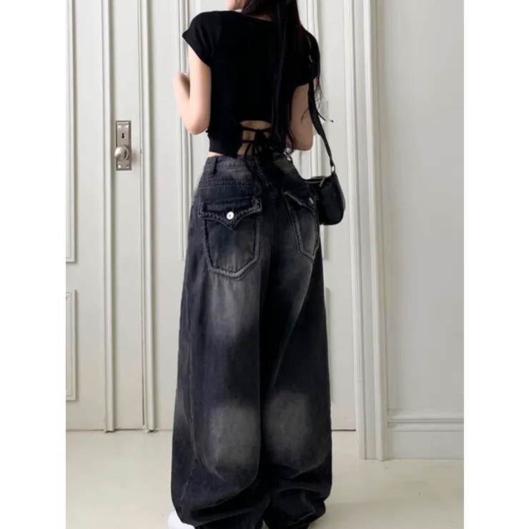 バックレースアップ クロップドTシャツ | VIVID LADY | 詳細画像12