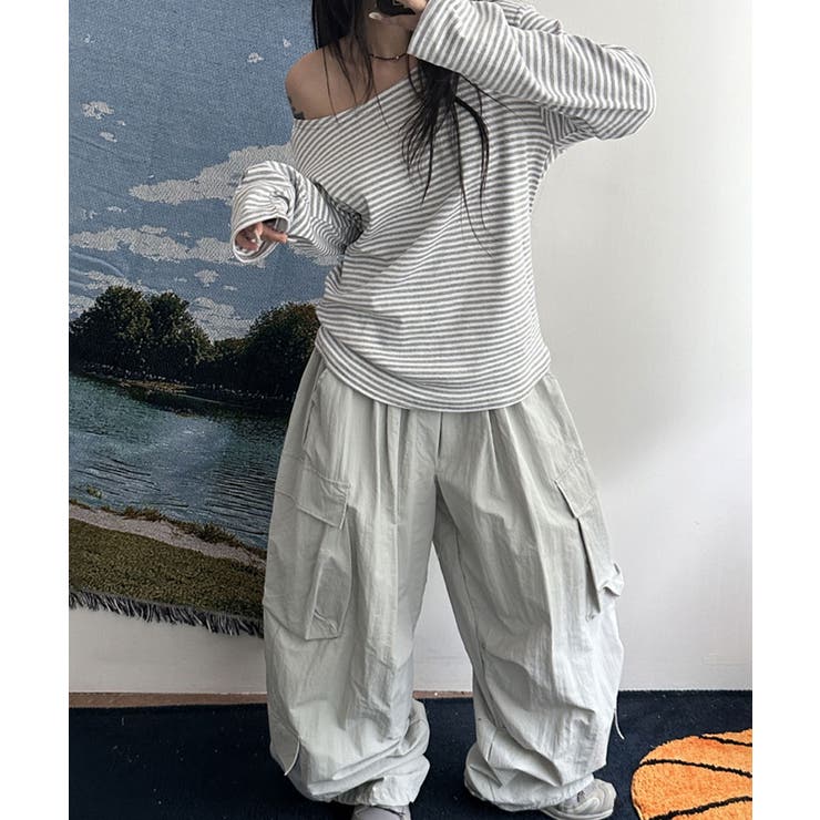 2WAY ボーダーカットソー ロンT | VIVID LADY | 詳細画像14 