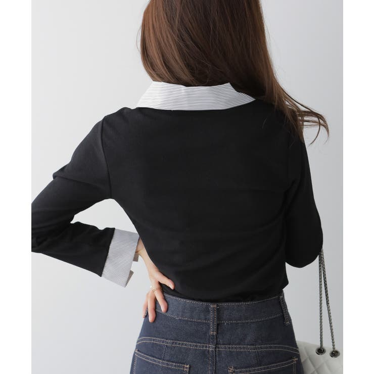 フェイクレイヤードシャツ風カーディガン | VIVID LADY | 詳細画像16 