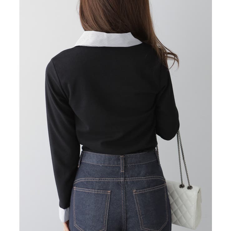 フェイクレイヤードシャツ風カーディガン | VIVID LADY | 詳細画像17 