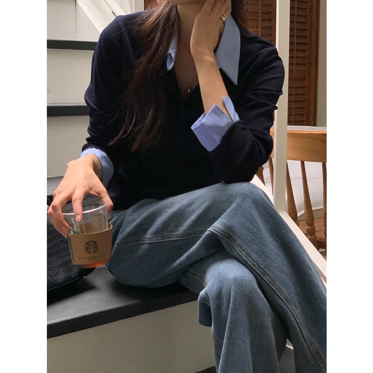 フェイクレイヤードシャツ風カーディガン | VIVID LADY | 詳細画像42 