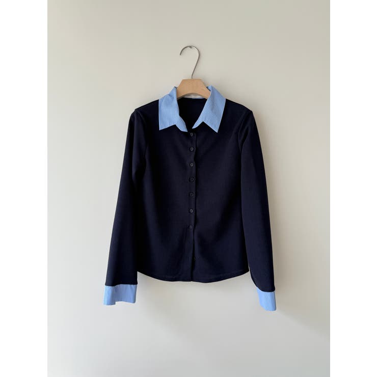 フェイクレイヤードシャツ風カーディガン | VIVID LADY | 詳細画像54 