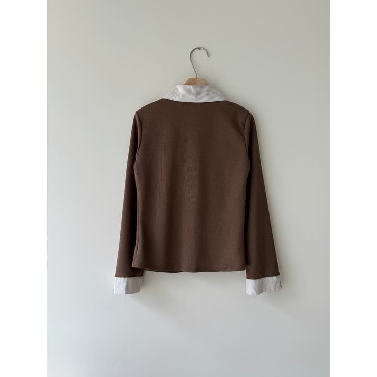 フェイクレイヤードシャツ風カーディガン | VIVID LADY | 詳細画像56 