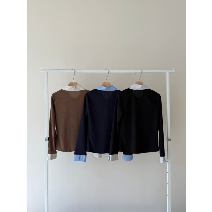 フェイクレイヤードシャツ風カーディガン | VIVID LADY | 詳細画像58 