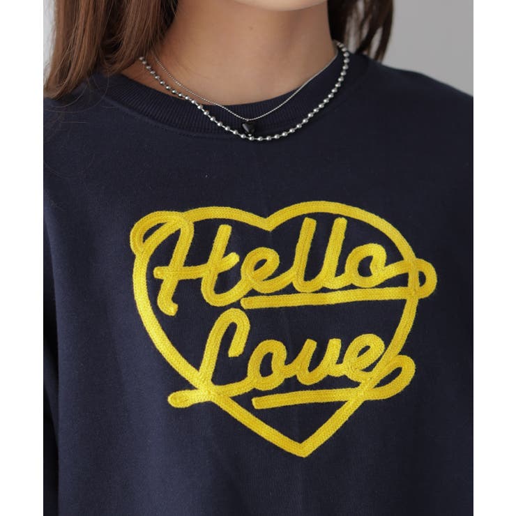 ハート刺繍ロゴスウェットトップス | VIVID LADY | 詳細画像11 