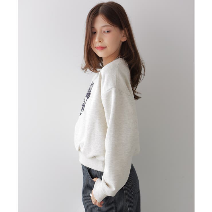 ハート刺繍ロゴスウェットトップス | VIVID LADY | 詳細画像24 