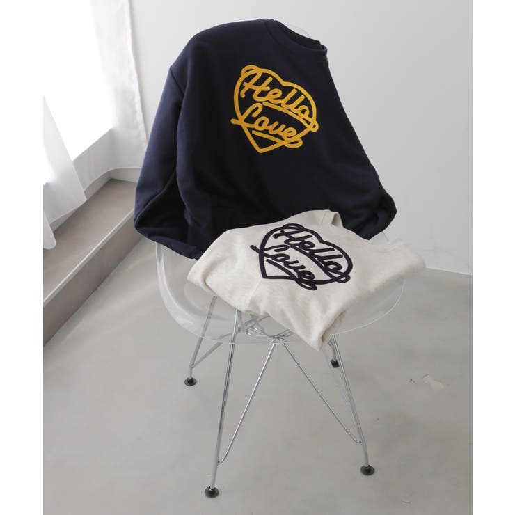 ハート刺繍ロゴスウェットトップス | VIVID LADY | 詳細画像25 