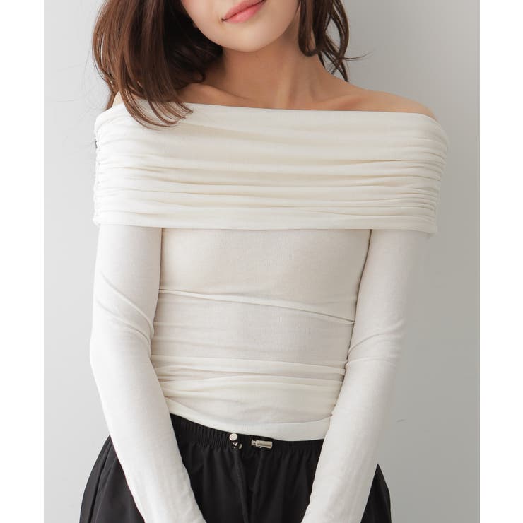 ドレープオフショルダートップス | VIVID LADY | 詳細画像10 