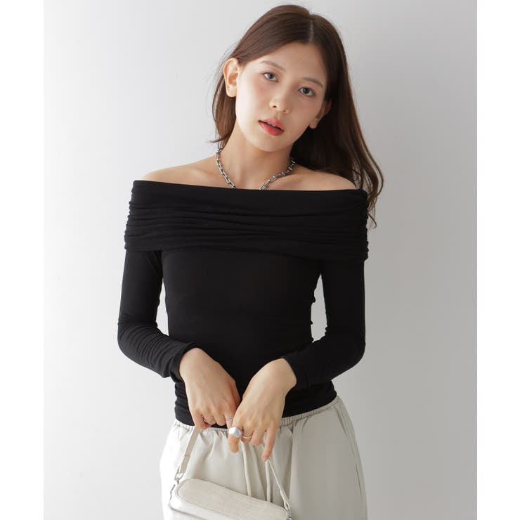 ドレープオフショルダートップス | VIVID LADY | 詳細画像2 