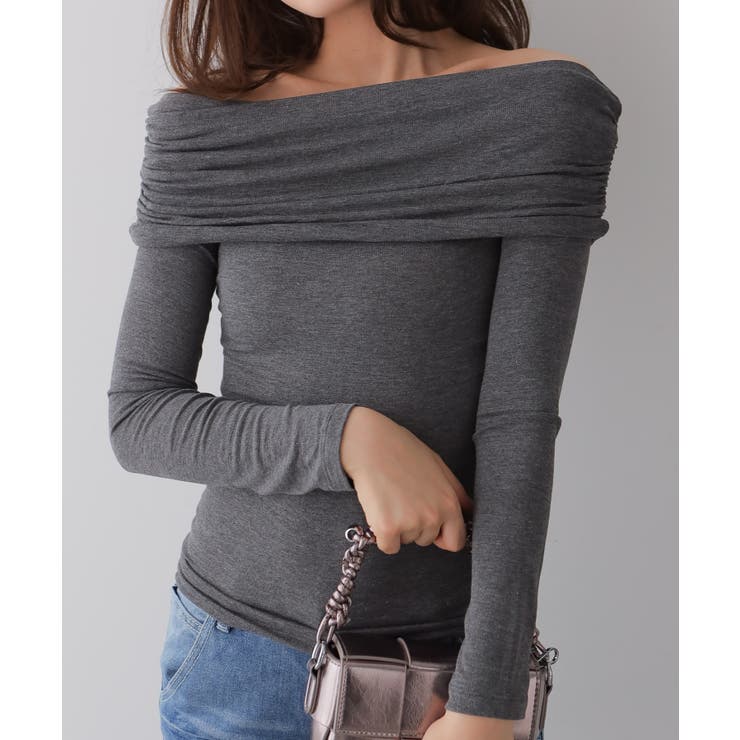 ドレープオフショルダートップス[品番：KH000015709]｜VIVID