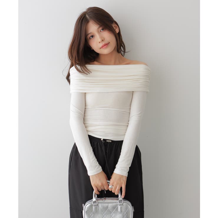 ドレープオフショルダートップス | VIVID LADY | 詳細画像9 