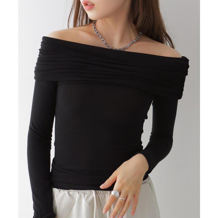 ドレープオフショルダートップス[品番：KH000015709]｜VIVID