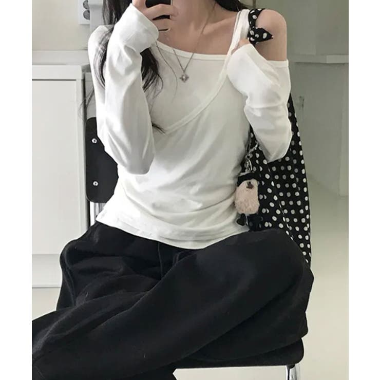 アシンメトリーワンショルダートップス | VIVID LADY | 詳細画像18 