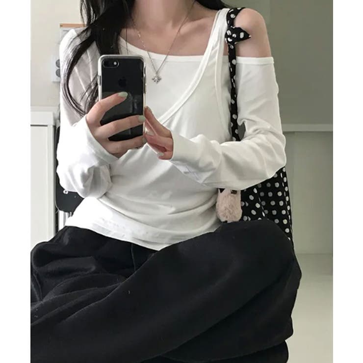 アシンメトリーワンショルダートップス | VIVID LADY | 詳細画像19 