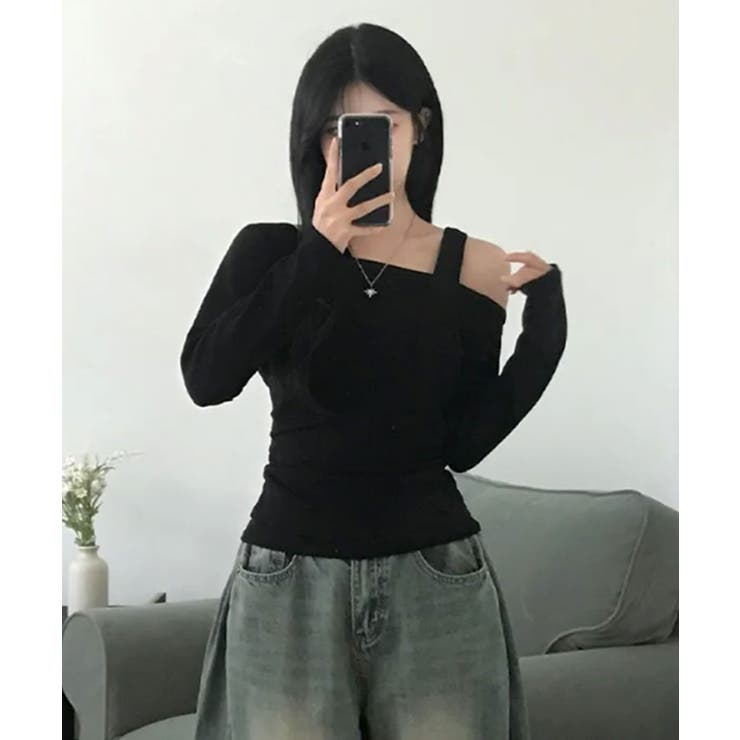 アシンメトリーワンショルダートップス | VIVID LADY | 詳細画像25 