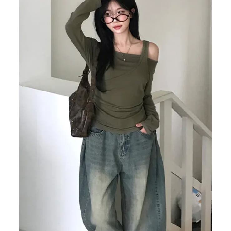 アシンメトリーワンショルダートップス | VIVID LADY | 詳細画像3 