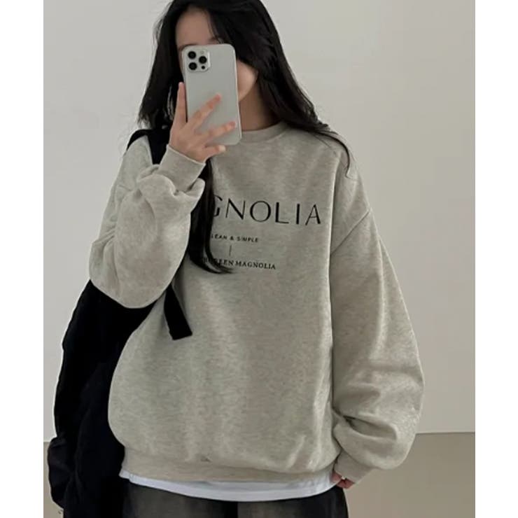 【裏起毛】オーバーサイズ ロゴスウェットトレーナー | VIVID LADY | 詳細画像5 