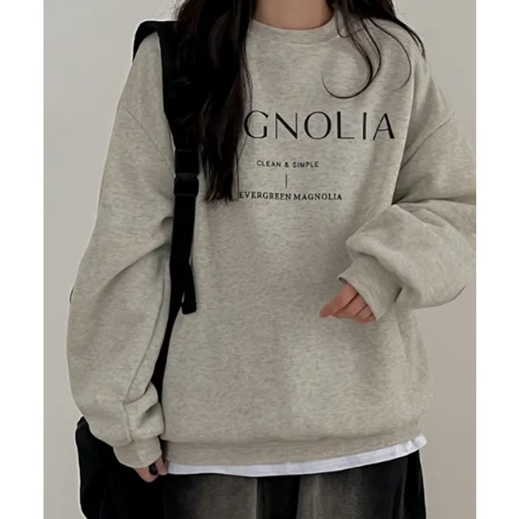 【裏起毛】オーバーサイズ ロゴスウェットトレーナー | VIVID LADY | 詳細画像1 