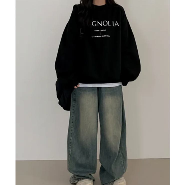 【裏起毛】オーバーサイズ ロゴスウェットトレーナー | VIVID LADY | 詳細画像10 