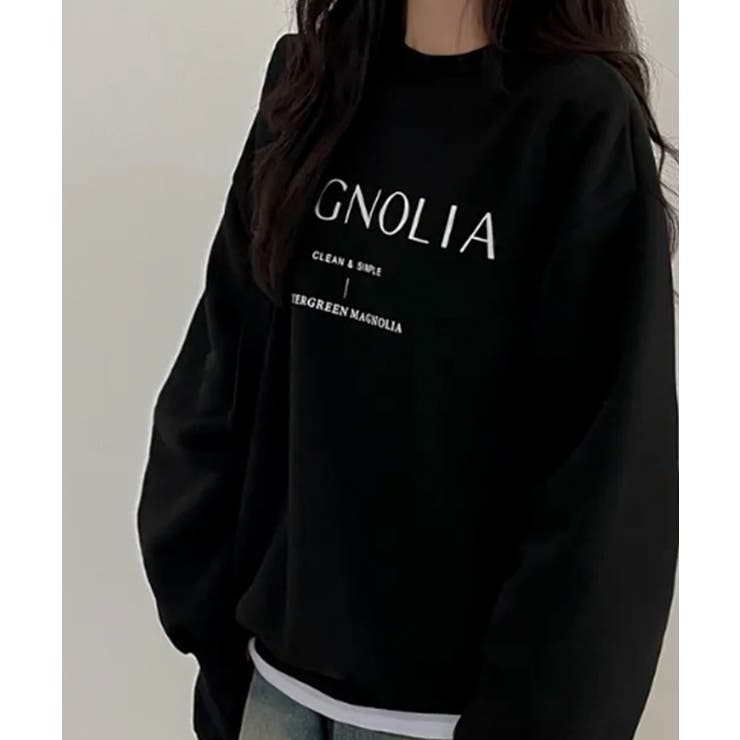 【裏起毛】オーバーサイズ ロゴスウェットトレーナー | VIVID LADY | 詳細画像13 