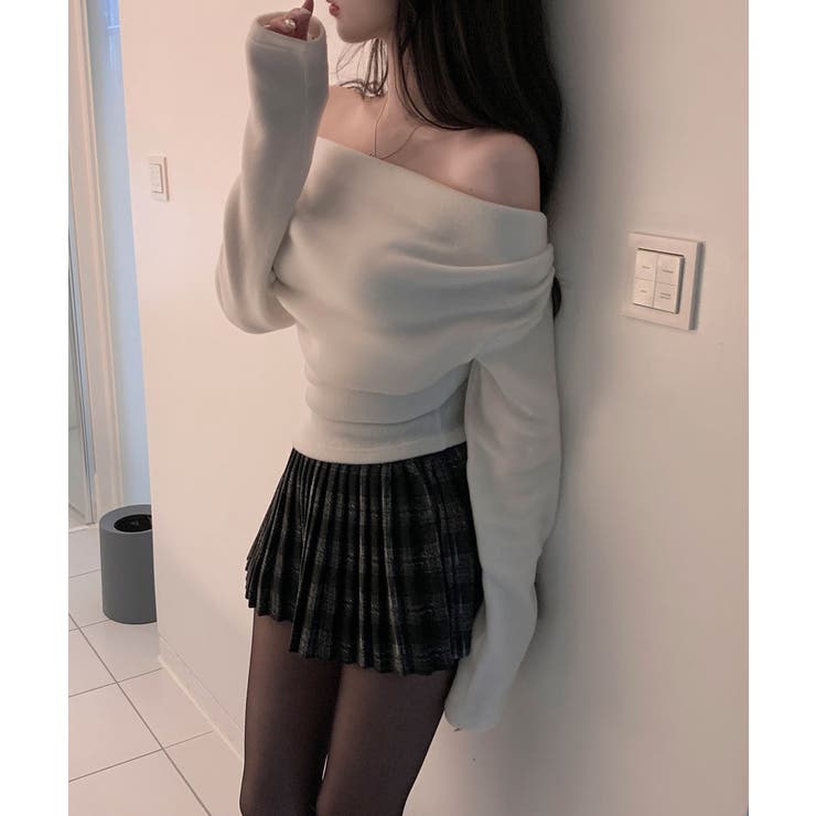 ドレープ起毛2wayオフショルダートップス | VIVID LADY | 詳細画像2 