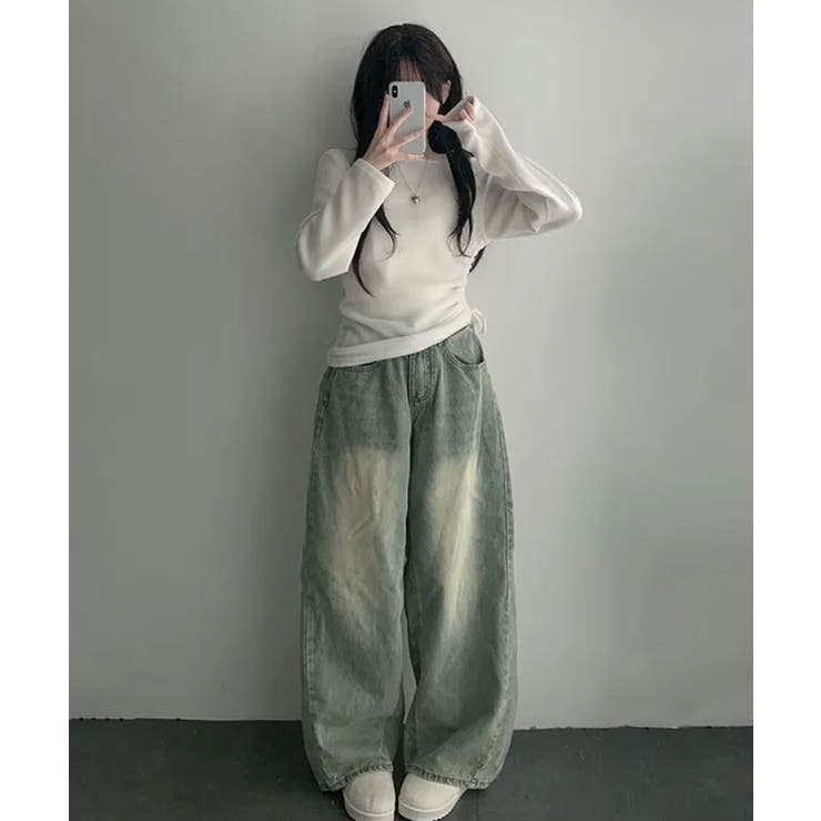 起毛 ボートネック ワンショルダー 2way シャーリングロンT | VIVID LADY | 詳細画像4 