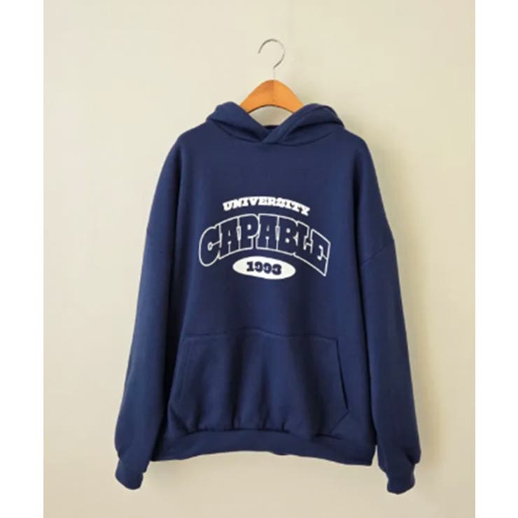 【裏起毛】カレッジロゴ オーバーサイズパーカー | VIVID LADY | 詳細画像23 