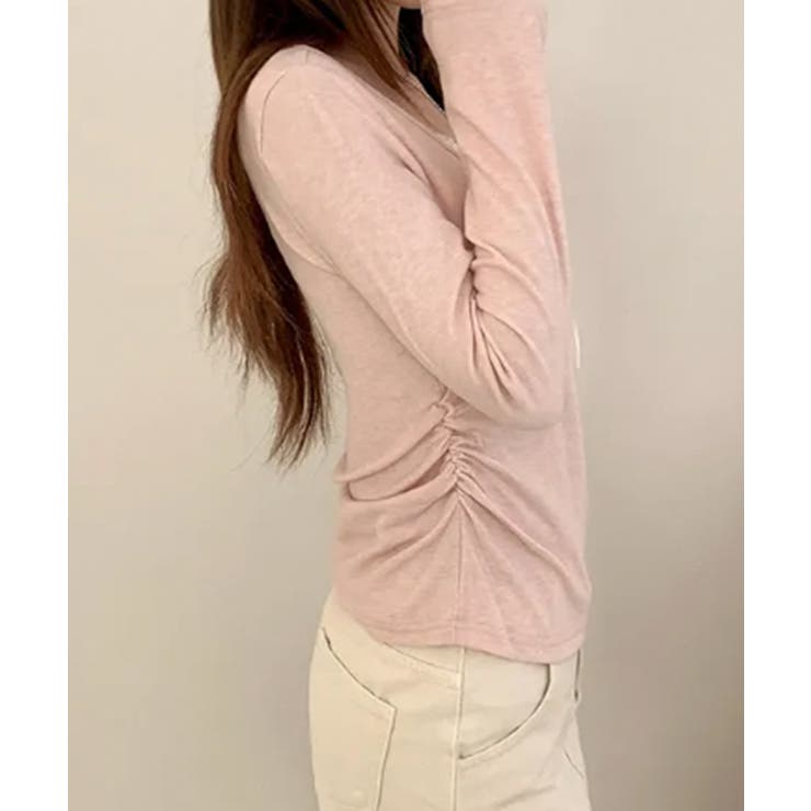 インナードッキング レイヤード風ヘンリーネックロンT | VIVID LADY | 詳細画像19 