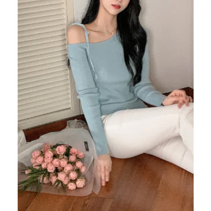 ワンショルダーリブニットトップス | VIVID LADY | 詳細画像28 