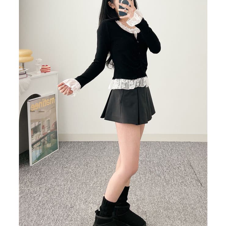 レースドッキング トップスプルオーバー | VIVID LADY | 詳細画像7 