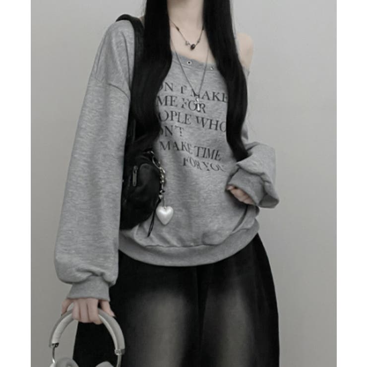 ワンショルダーアイレットスウェットトップス | VIVID LADY | 詳細画像12 