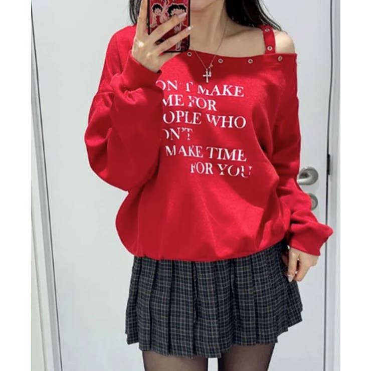 ワンショルダーアイレットスウェットトップス | VIVID LADY | 詳細画像30 