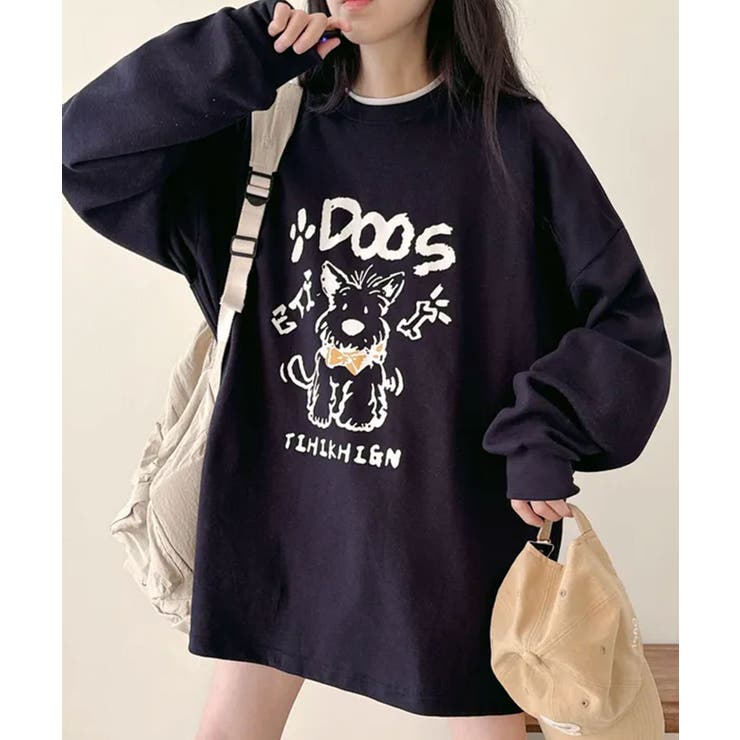 ドッグキャラクタープリントオーバーサイズボクシーTシャツ | VIVID LADY | 詳細画像6 