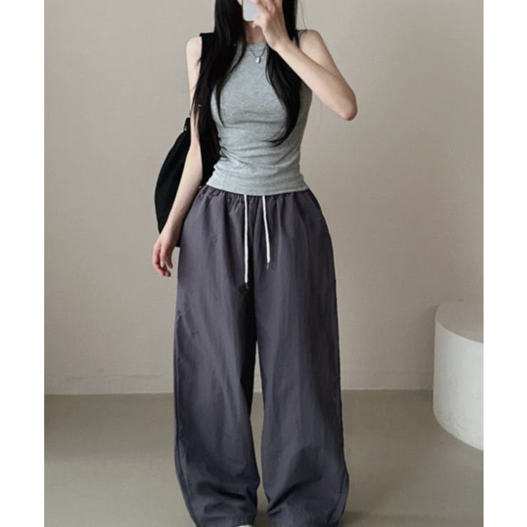 ベーシッククルーネック タンクトップ ノースリーブトップス | VIVID LADY | 詳細画像8 