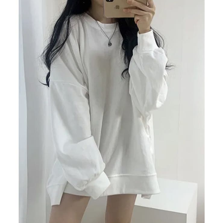 ルーズシルエット ベーシック スウェット チュニック トップス | VIVID LADY | 詳細画像2 