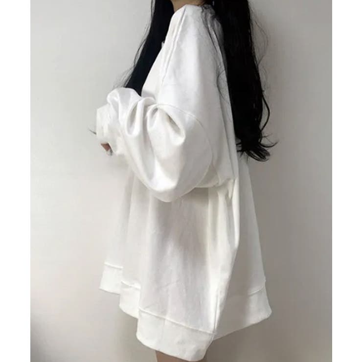 ルーズシルエット ベーシック スウェット チュニック トップス | VIVID LADY | 詳細画像3 