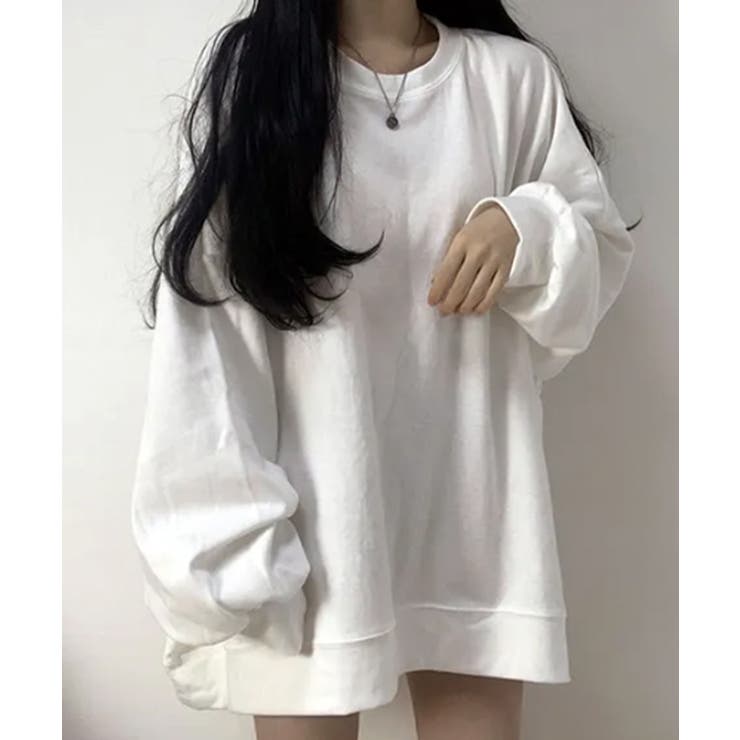 ルーズシルエット ベーシック スウェット チュニック トップス | VIVID LADY | 詳細画像5 