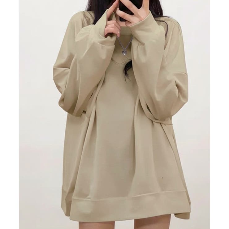 ルーズシルエット ベーシック スウェット チュニック トップス | VIVID LADY | 詳細画像7 