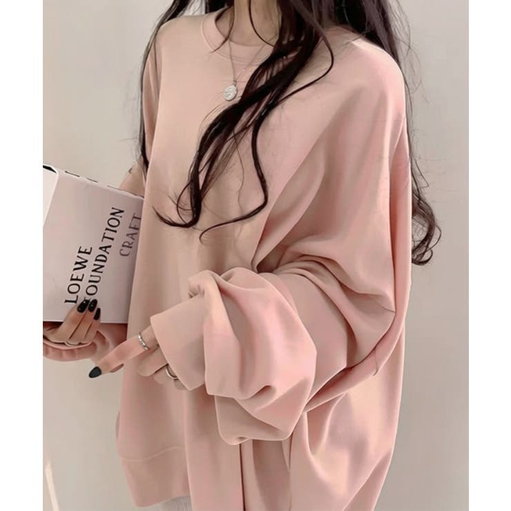 ルーズシルエット ベーシック スウェット チュニック トップス | VIVID LADY | 詳細画像13 