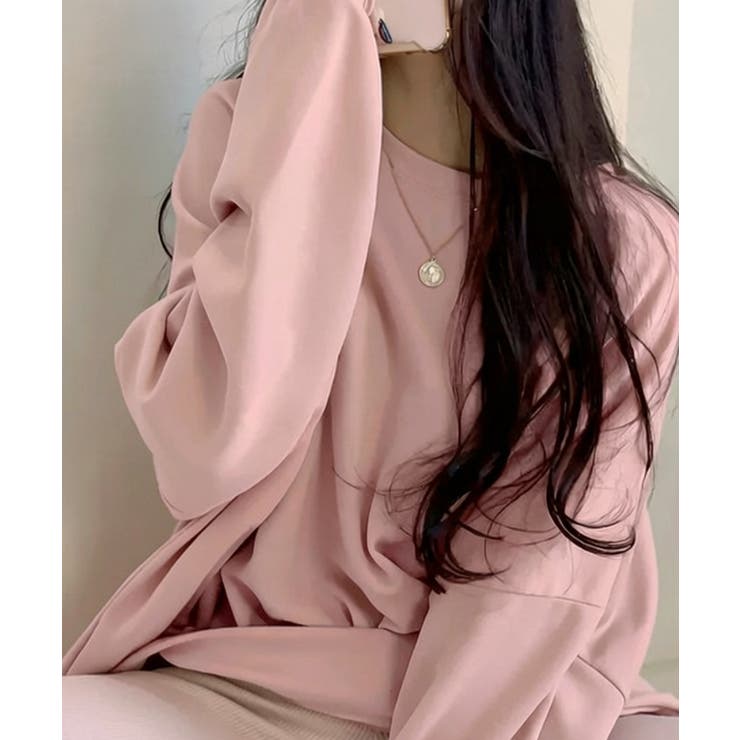 ルーズシルエット ベーシック スウェット チュニック トップス | VIVID LADY | 詳細画像15 