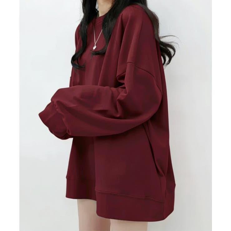 ルーズシルエット ベーシック スウェット チュニック トップス | VIVID LADY | 詳細画像19 