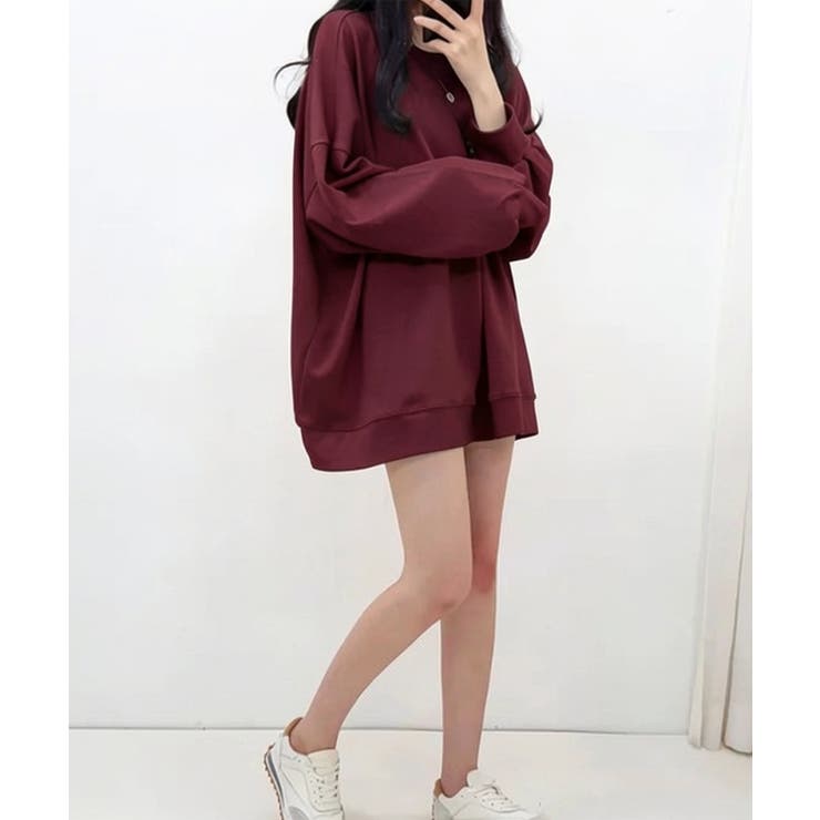 ルーズシルエット ベーシック スウェット チュニック トップス | VIVID LADY | 詳細画像21 