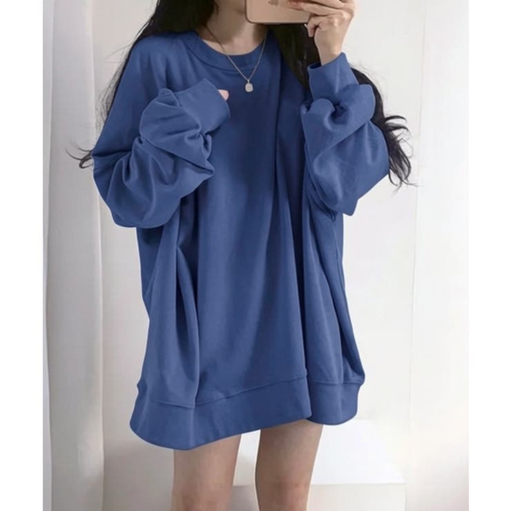 ルーズシルエット ベーシック スウェット チュニック トップス | VIVID LADY | 詳細画像24 