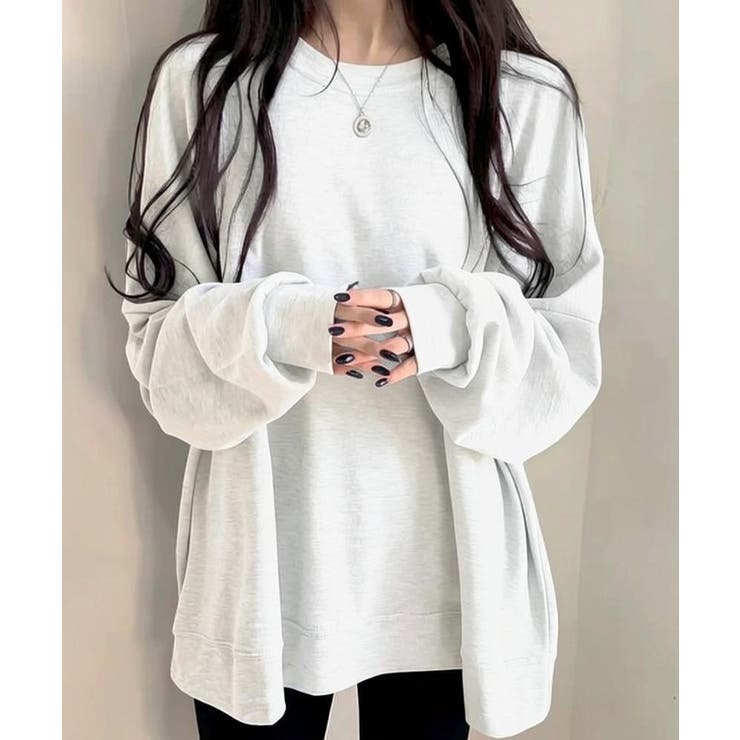ルーズシルエット ベーシック スウェット チュニック トップス | VIVID LADY | 詳細画像38 