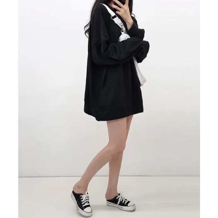 ルーズシルエット ベーシック スウェット チュニック トップス | VIVID LADY | 詳細画像50 