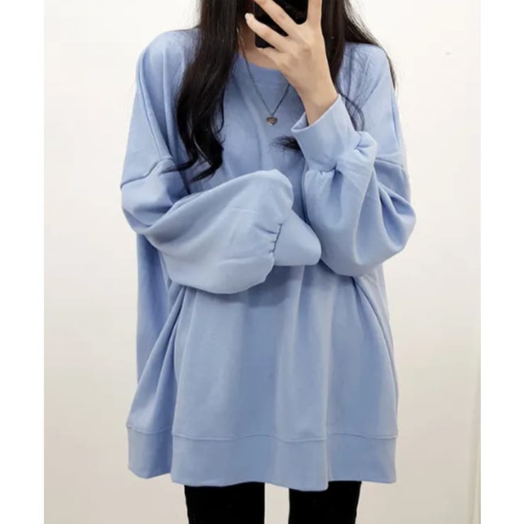 ルーズシルエット ベーシック スウェット チュニック トップス | VIVID LADY | 詳細画像52 