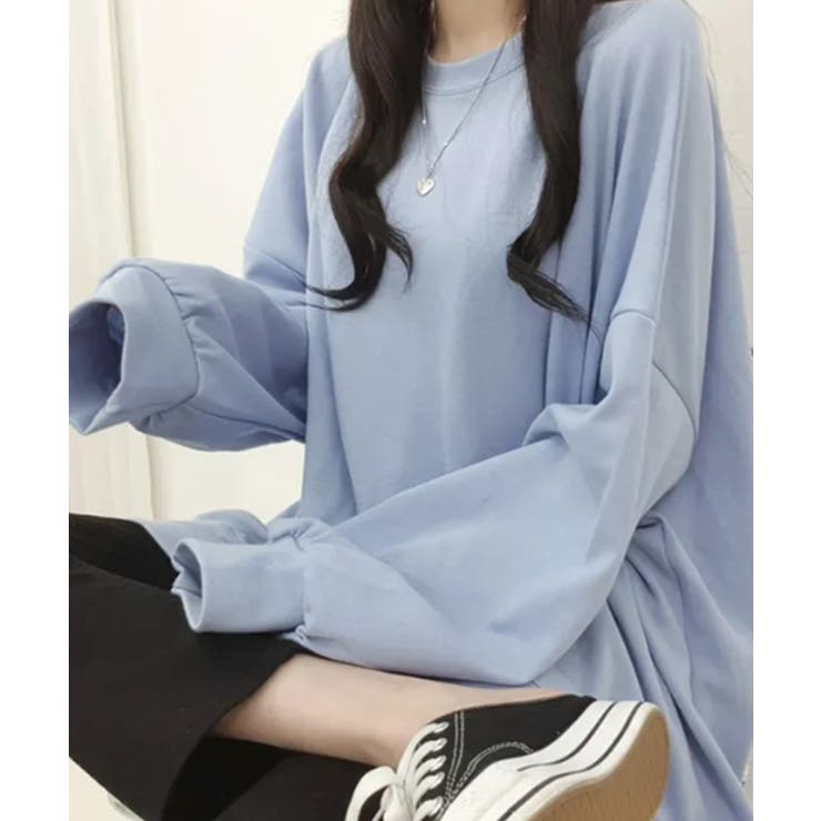 ルーズシルエット ベーシック スウェット チュニック トップス | VIVID LADY | 詳細画像55 